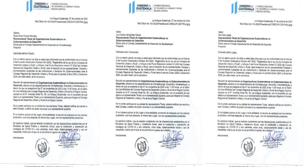 COREDUR Región Central CONVOCA a las Organizaciones Guatemaltecas no Gubernamentales de Desarrollo