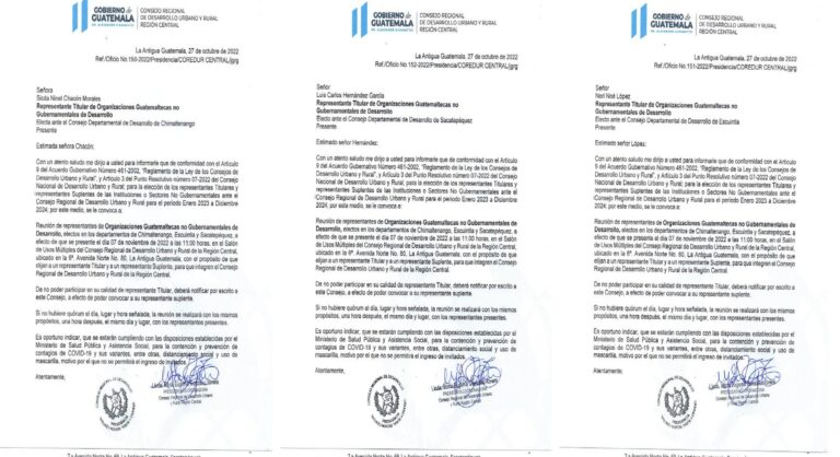 COREDUR Región Central CONVOCA a las Organizaciones Guatemaltecas no Gubernamentales de Desarrollo