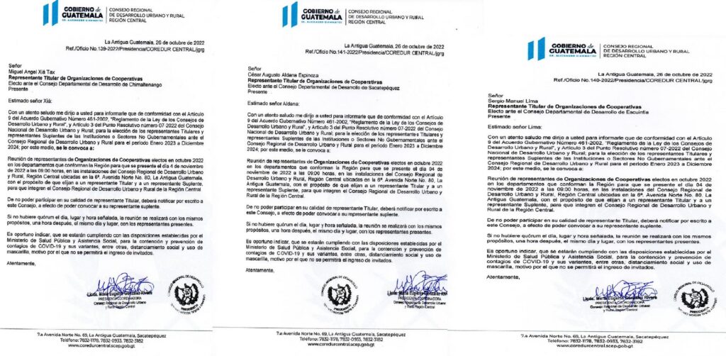 COREDUR Región Central CONVOCA a las Organizaciones de Cooperativas.