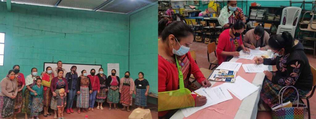 Capacitación COCODE la Vega, municipio de Patzún. Departamento de Chimaltenango