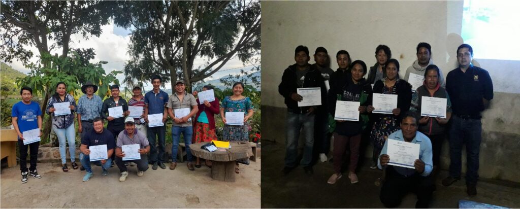 Capacitación en el Caserío El Astillero San Mateo Milpas Altas y Caserío la Cumbre San Mateo Milpas Altas del municipio de La Antigua Guatemala