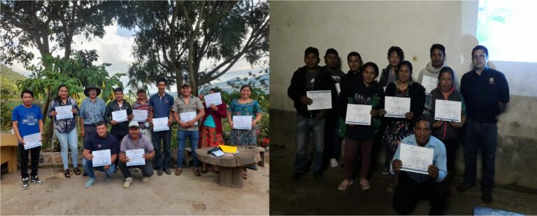 Capacitación en el Caserío El Astillero San Mateo Milpas Altas y Caserío la Cumbre San Mateo Milpas Altas del municipio de La Antigua Guatemala