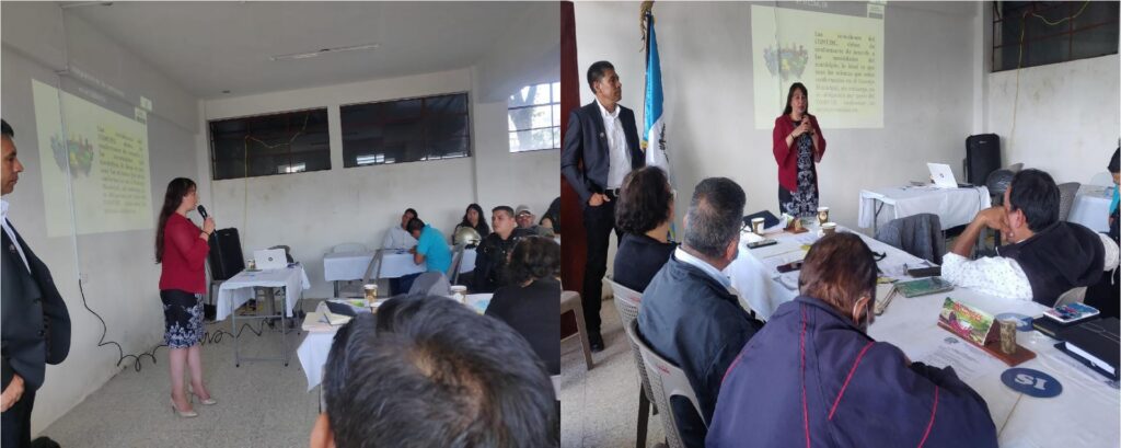 Capacitación sobre el tema Comisiones de Trabajo del COMUDE en el municipio de Acatenango, Chimaltenango