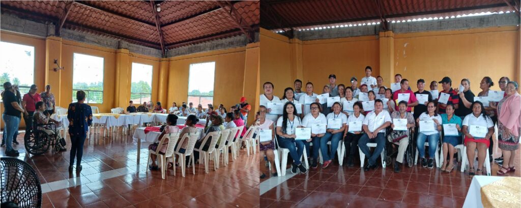 Clausura de capacitación dirigida a COCODES de la Democracia, Escuintla