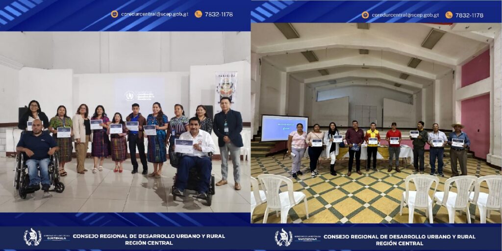 Entrega de diplomas a participantes de las capacitaciones impartidas en nuestras comunidades.