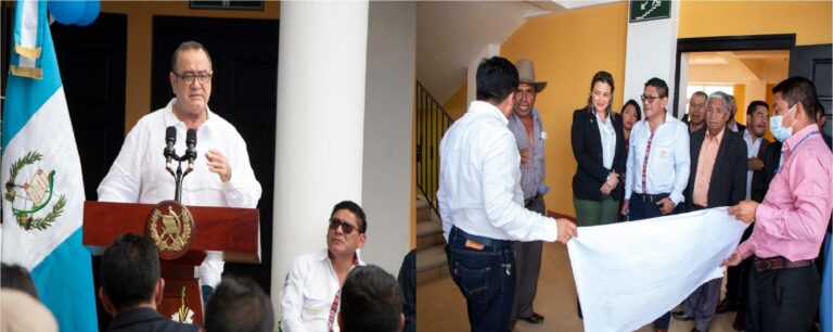 Entrega del proyecto de Construcción de la Escuela Preprimaria y Primaria del municipio de Sumpango Sacatepéquez
