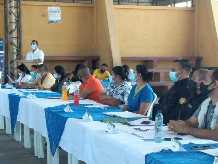 Participación en reunión de COMUDE, municipio de la Gomera, departamento de Escuintla