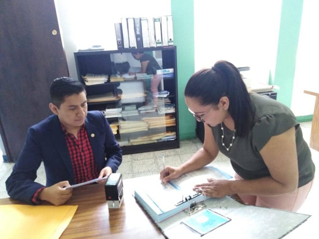 RECEPCIÓN DE DOCUMENTOS Y COORDINACIÓN DE CAPACITACIÓN, PATZÚN.