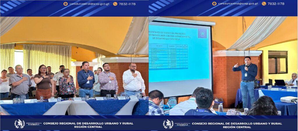 Reunión Ordinaria del Consejo Departamental de Desarrollo del departamento de Escuintla