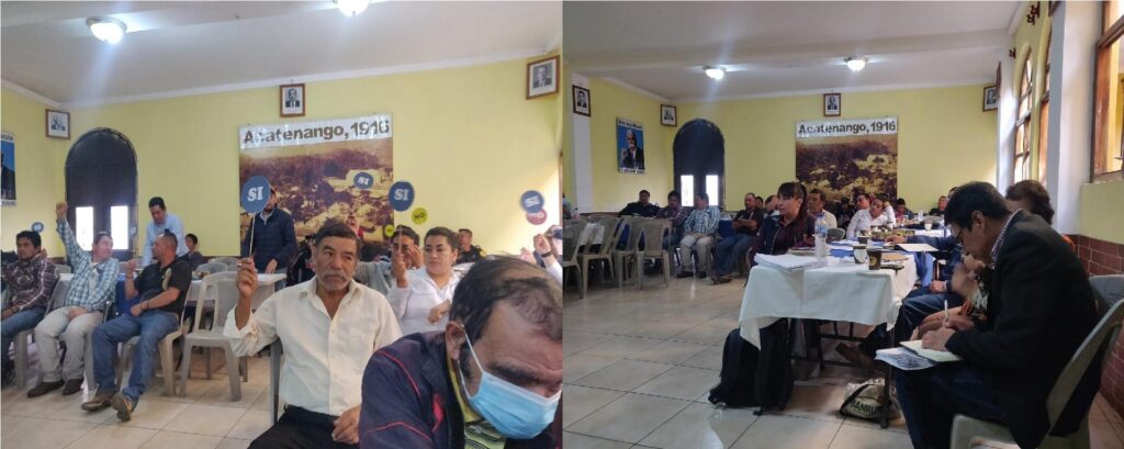 Reunión de COMUDE del Municipio de Acatenango, Departamento de Chimaltenango