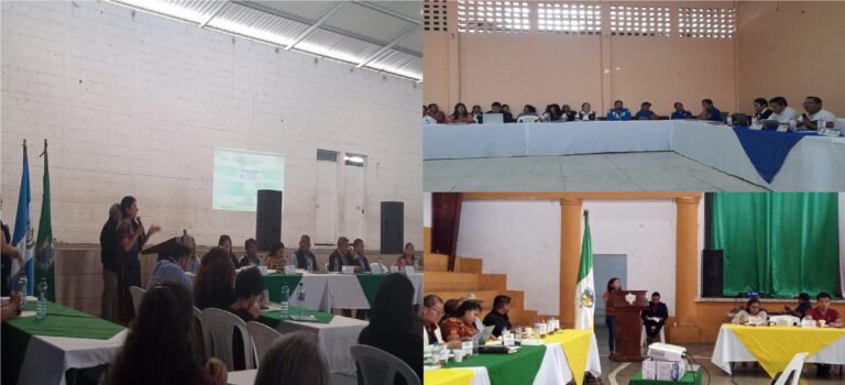 Reunión del Consejo Municipal de Desarrollo -COMUDE- de los municipios de Chimaltenango y Patzicía y  San Juan Alotenango