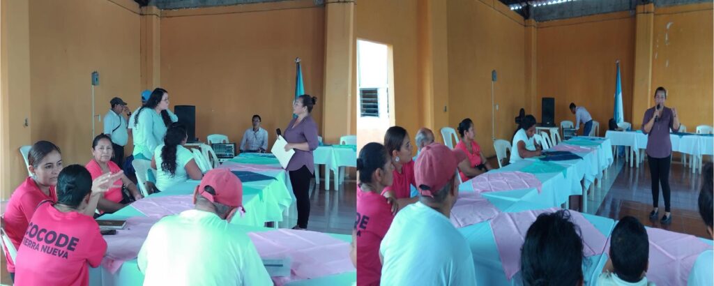 Reunión ordinaria del -COMUDE- del municipio de La Democracia en el departamento de Escuintla