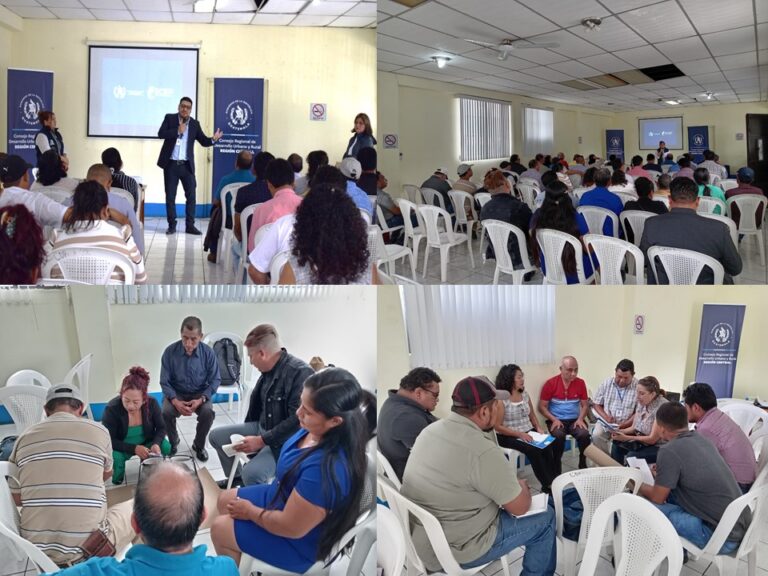 Taller dirigido a los integrantes de los Consejos Comunitarios de Desarrollo de los departamentos