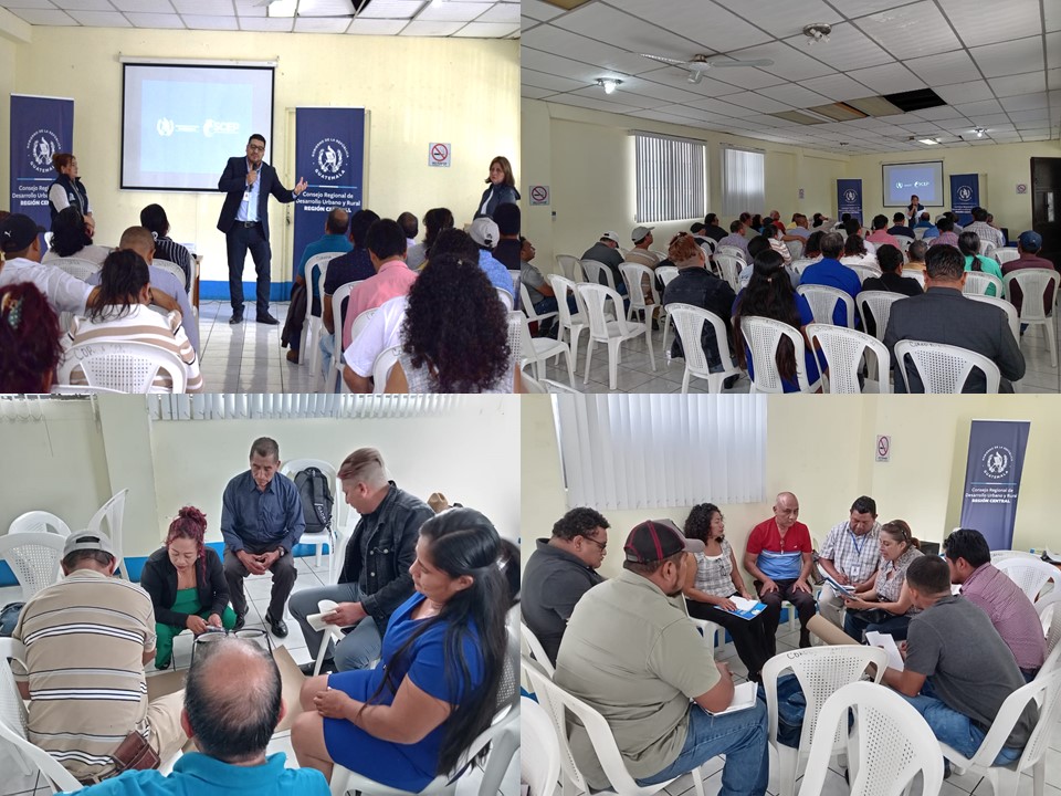 Taller dirigido a los integrantes de los Consejos Comunitarios de Desarrollo de los departamentos