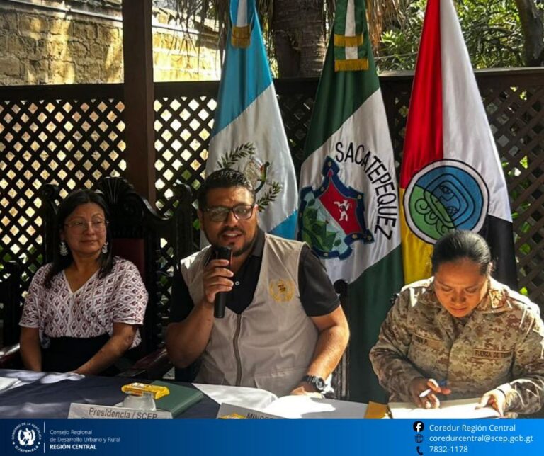 primera reunión de Gobierno Departamental de Sacatepéquez
