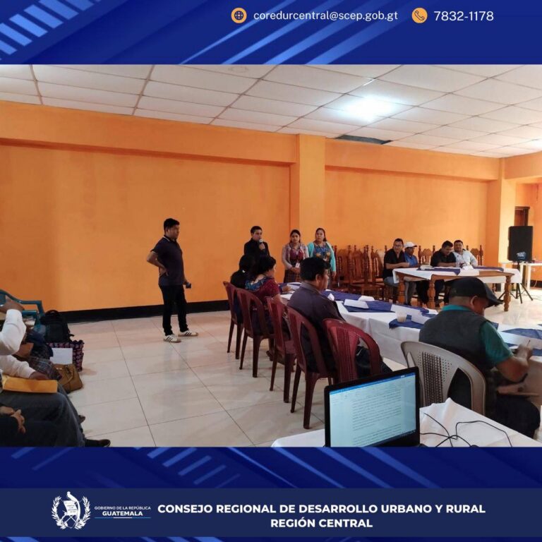 reunión ordinaria del COMUDE en el municipio de San Martín Jilotepeque, Chimaltenango.